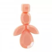 Pendant with resin cabochons53mm Peach x1