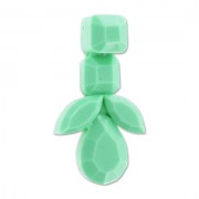 Pendant with resin cabochons 41mm Mint x1