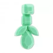 Pendant with resin cabochons 41mm Mint x1