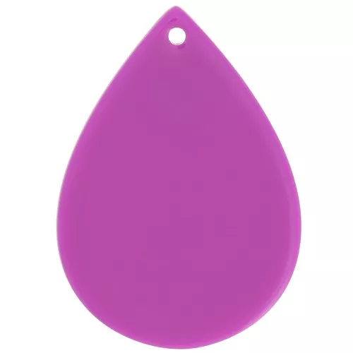 31x22 mm acetate teardrop pendant - Purple x1
