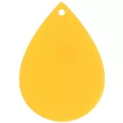 31x22 mm acetate teardrop pendant - Yellow x1