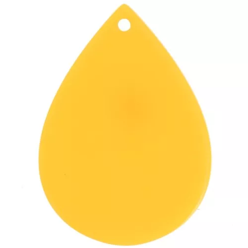 31x22 mm acetate teardrop pendant - Yellow x1