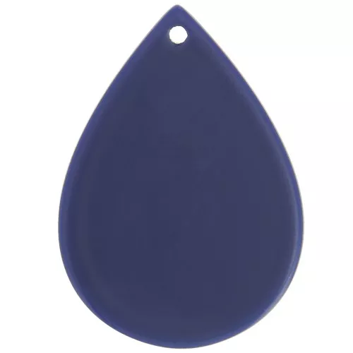 31x22 mm acetate teardrop pendant - Dark blue x1
