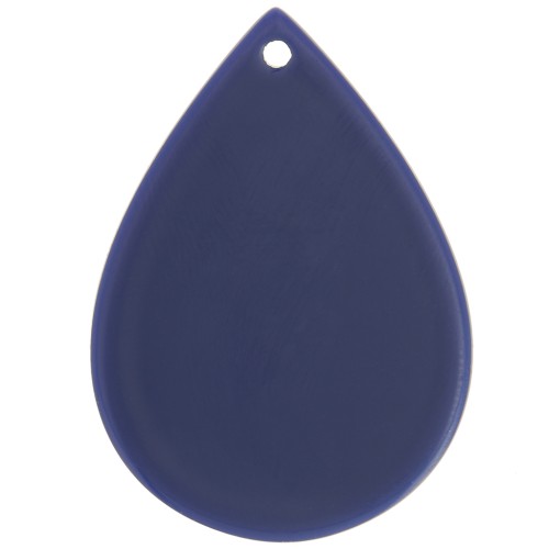 31x22mm Acetate drop pendant - Dark blue x1
