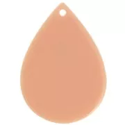 31x22mm Acetate drop pendant - Antique Pink x1