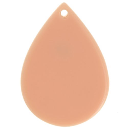 31x22mm Acetate drop pendant - Antique Pink x1