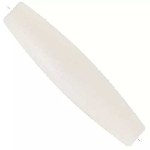 36x8mm Bone olive beads - White x5