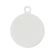 Stick-on Pastilles 12mm Silver colored x5