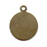 Stick-on Pastilles 12mm bronze tone x10