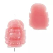 Buddha 10x7mm pink x1