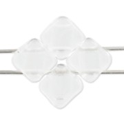 Silky Bead 6x6mm Crystal  x50