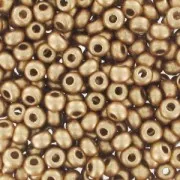 Preciosa Seed beads 9/0 2.5 mm - Satin gold x20g