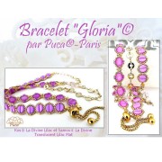 6x3mm Kos® Glass beads by Puca® - La Divine Lilac x10g