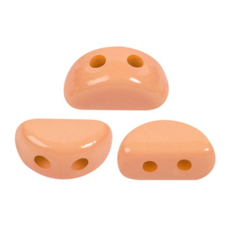 6x3mm Kos® Glass beads by Puca® - La Divine Peach x10g