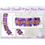 6x3mm Kos® Glass beads by Puca® - La Divine Peach x10g