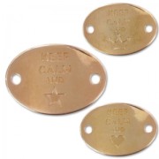 Spacer keep calm 2 holes 29x20 mm Gold rose tone x1|raw }}