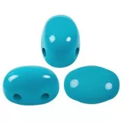 7x5mm Glass beads Samos® by Puca® La Divine Aqua x10g