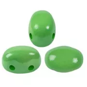 7x5mm Glass beads Samos® by Puca® La Divine Pistachio x10g