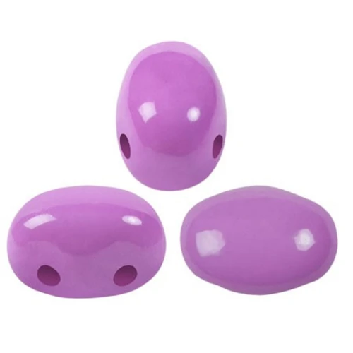 7x5mm Glass beads Samos® by Puca® La Divine Lilac x10g