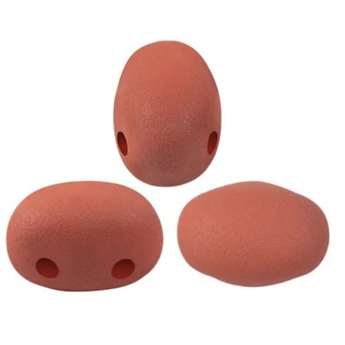 7x5mm Glass beads Samos® by Puca® La Divine Terracotta Mat x10g