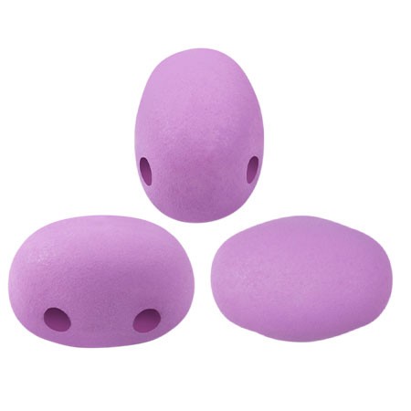 7x5mm Glass beads Samos® by Puca® La Divine Lilac Mat x10g