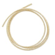 Metallic cord Mokuba 2 mm - Light Gold golden thread x1m