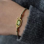 Metallic cord Mokuba 2 mm - Violet silver thread x1m