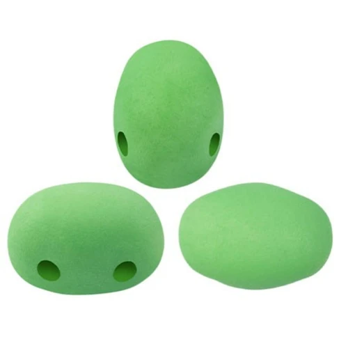 7x5mm Glass beads Samos® by Puca® La Divine Pistachio Mat x10g