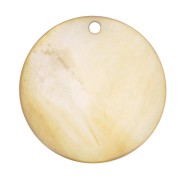 Mother-of-Pearl round and thick  Sequins 20mm  x10