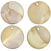 Mother-of-Pearl round and thick  Sequins 20mm  x10