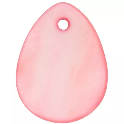 Mother-of-Pearl drop Sequins 20mm Corail x10