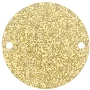 spacers - Intercalaire rond 20 mm en acrylique - Pailleté Doré x1 Intercalaire rond 20 mm en acrylique - Pailleté Doré x1