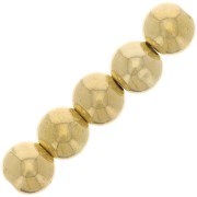 10mm CCB Metallic Acrylic Round Beads - Gold Tone x10