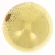 16mm round CCB acrylic metallic bead - Gold Tone x1