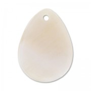 Mother-of-Pearl drop Sequins 20mm Natural x10