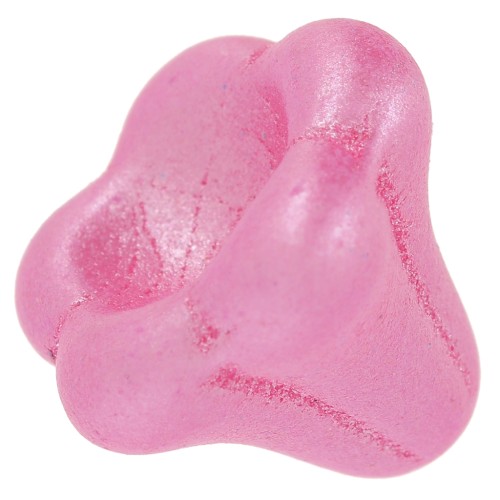 11x13mm Glass bell flower bead - Pastel Pink Pearl x1