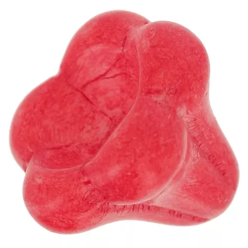 11x13mm Glass bell flower bead - Opaque Grenadine x1