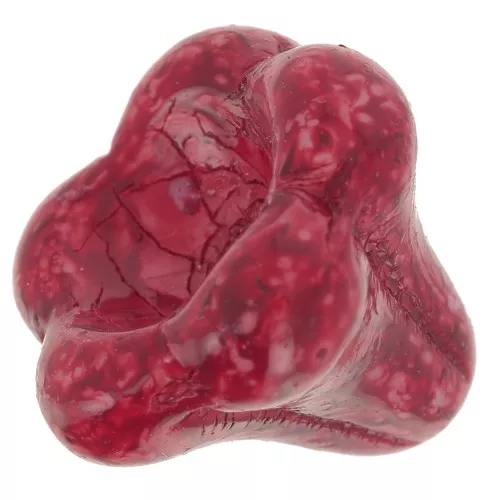 11x13mm Glass bell flower bead - Opaque Burgundy x1