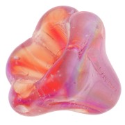 11x13mm Glass bell flower bead - Crystal Red AB x1|raw }}