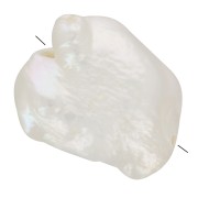 Irregular Keshi baroque freshwater pearl - 10 to 14 mm - AAA Grade - White x1|raw }}