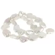 Irregular Keshi baroque freshwater pearl - 10 to 14 mm - AAA Grade - White x1