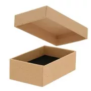 7.5x4.5x2.5cm Fancy jewelry box for set - Kraft x1