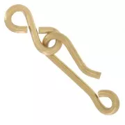 20x5mm 304L stainless steel Hook clasp - gold x1