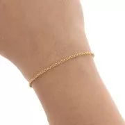 Belcher chain 1.9mm satiné Fine Gold Plated x 1m
