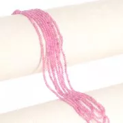 2mm Round faceted gemstone bead - Pink Tourmaline x39cm