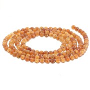 2mm Round faceted gemstone bead - Orange garnet x39cm|raw }}