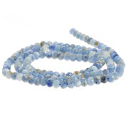 4x3mm Round flattened faceted beads - Kyanite x40cm|raw }}