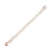 Extension chain ball 55mm Rose Gold Filled x1