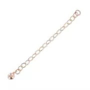 Extension chain ball 55mm Rose Gold Filled x1