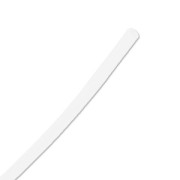 Plastic hollow cord 2 mm white Opaque x 1m|raw }}